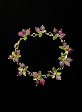 Vintage古着 Glazed grapes手链