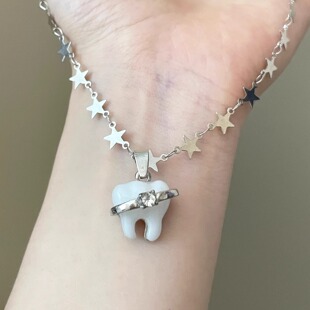 手工 Stellar Teeth项链