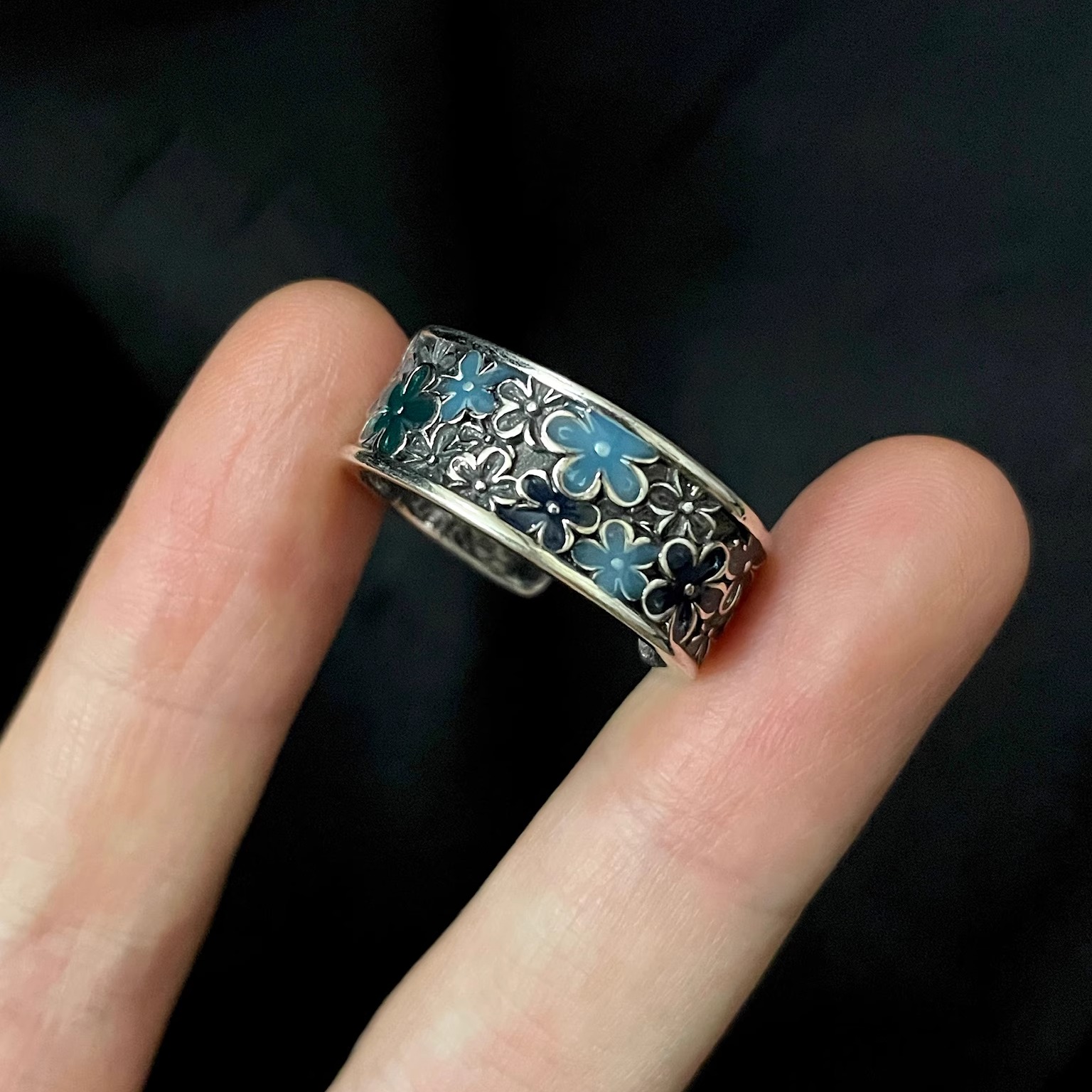 Vintage古着 Medieval plum blossoms戒指