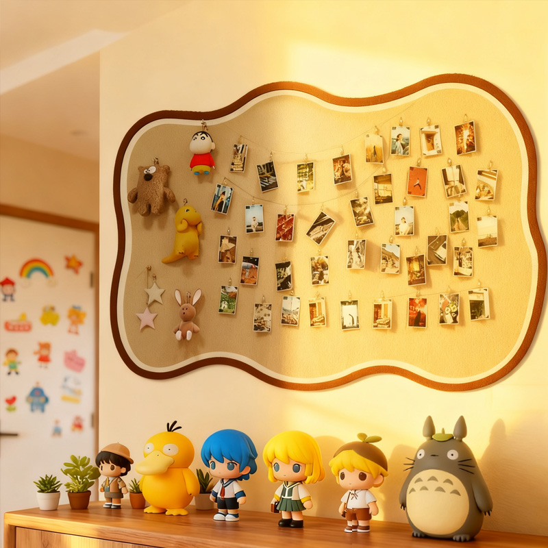 毛毡板墙贴创意照片墙