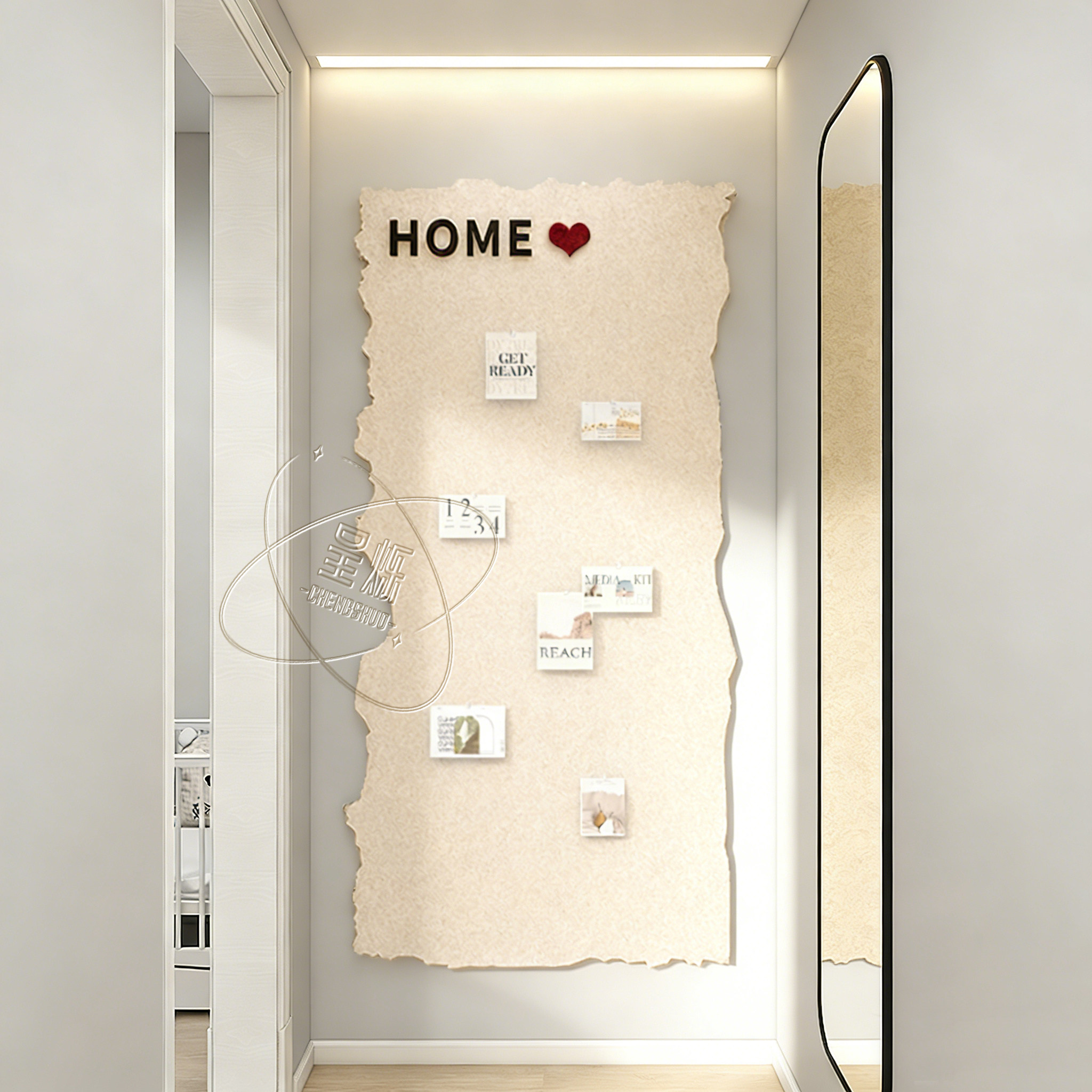 毛毡板毛毡墙贴免打孔照片墙背景板高级感客厅diy装饰墙面拍立得相