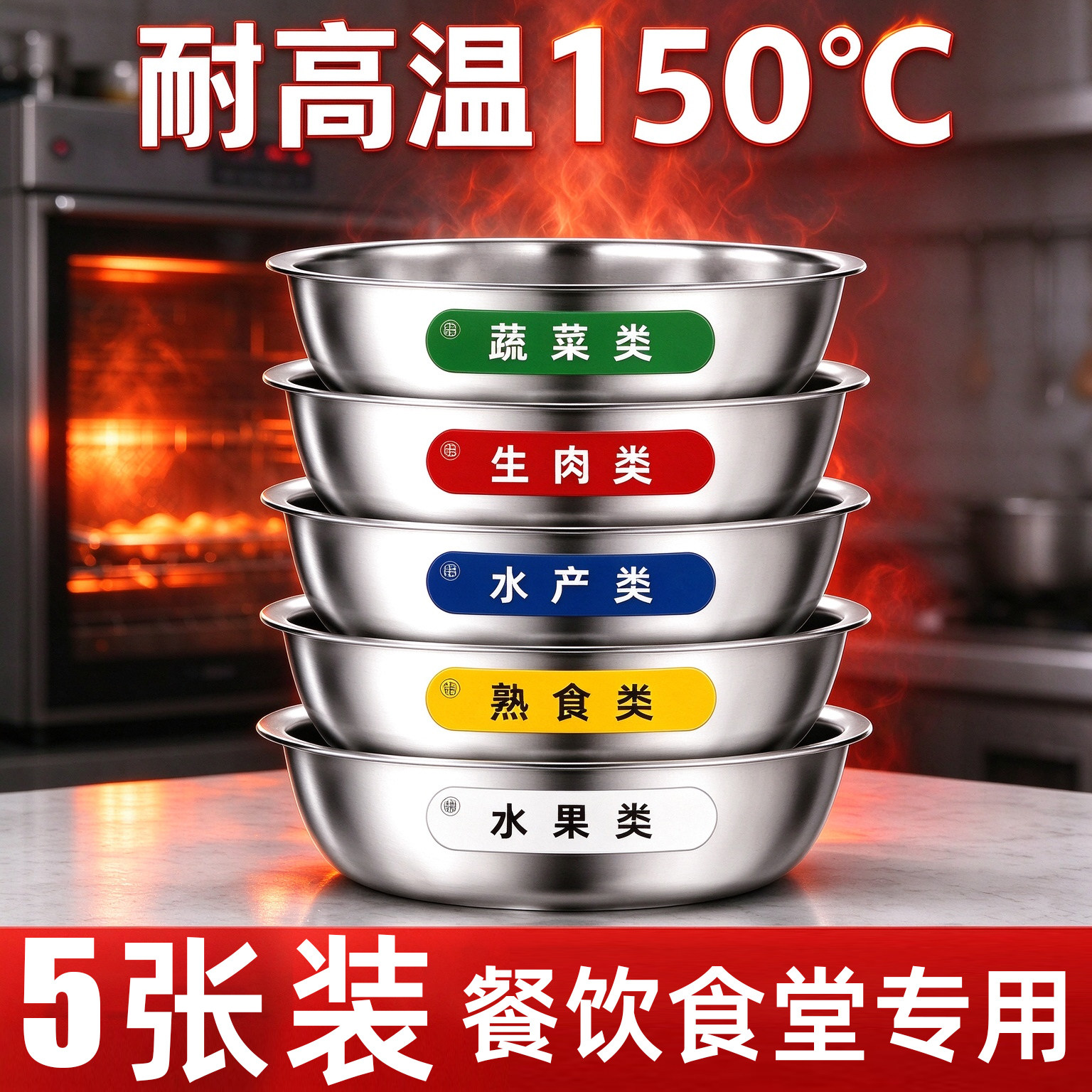 4D厨房管理分类标签贴