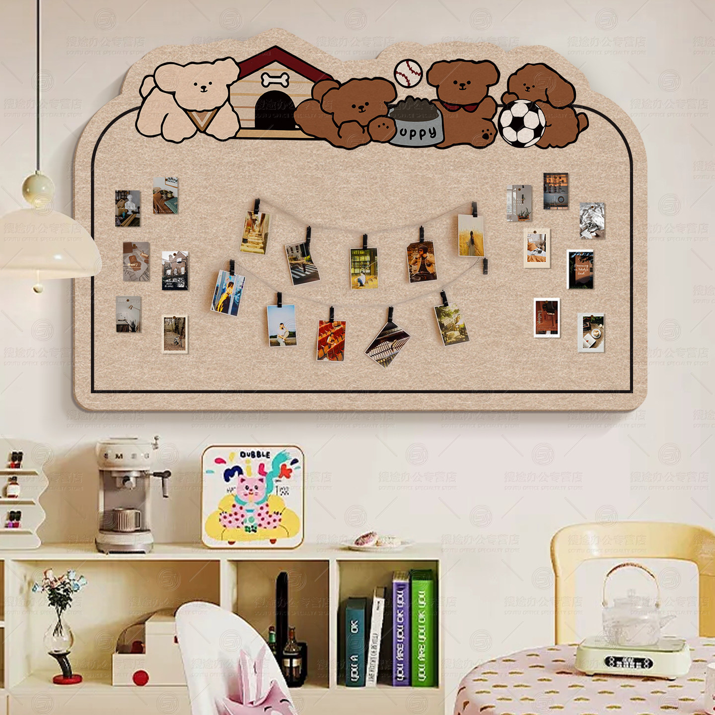 毛毡板照片墙免打孔背景墙板自粘软木板diy装饰创意拍立得展示板,文具电教/文化用品/商务用品,软木板/照片板/毛毡板,淘宝优惠券,粉丝福利购,淘宝优惠卷