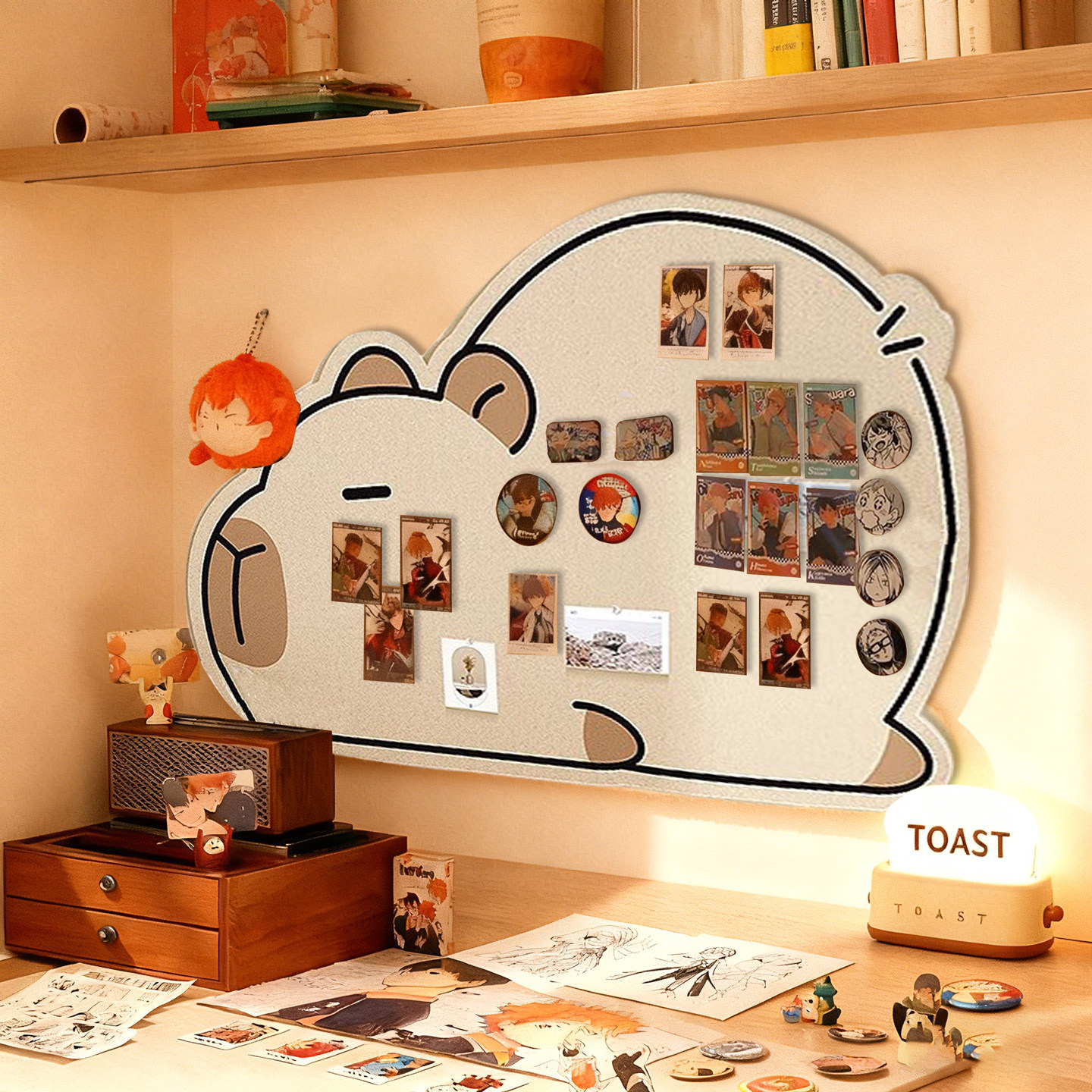 卡皮巴拉毛毡板毛毡墙贴照片展示墙背景板客厅玄关卧室书桌毡板拍立得照片墙收纳墙上展示板羊毛毡拼豆愿景板,文具电教/文化用品/商务用品,软木板/照片板/毛毡板,淘宝优惠券,粉丝福利购,淘宝优惠卷