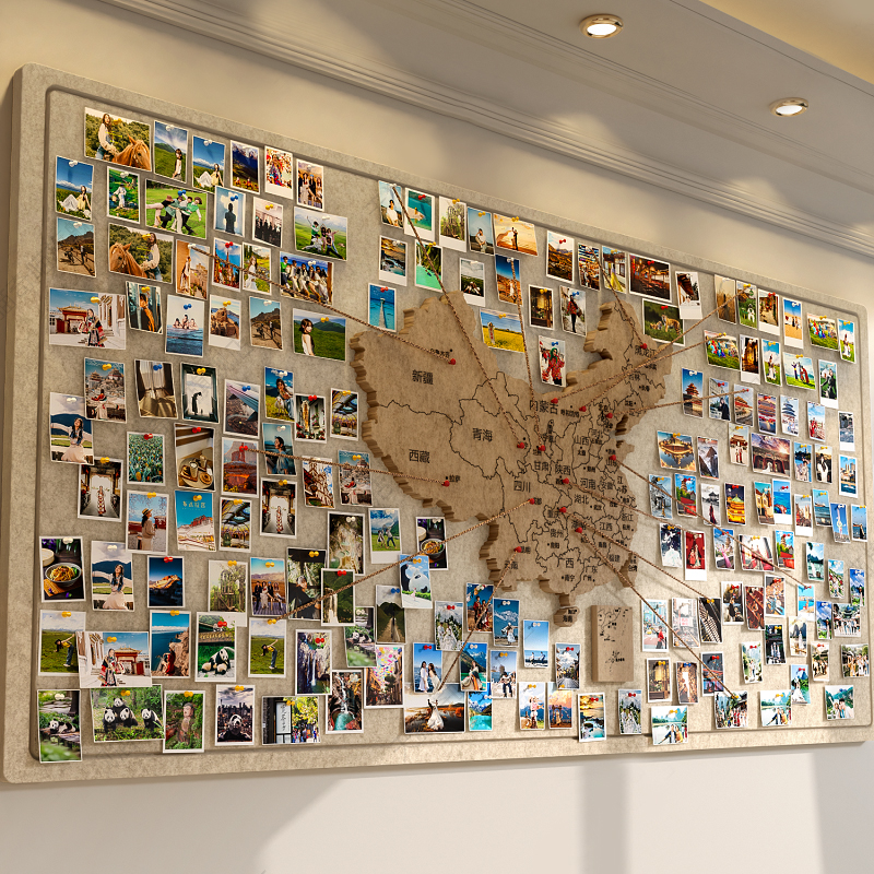毛毡板墙贴照片墙展示墙背景板