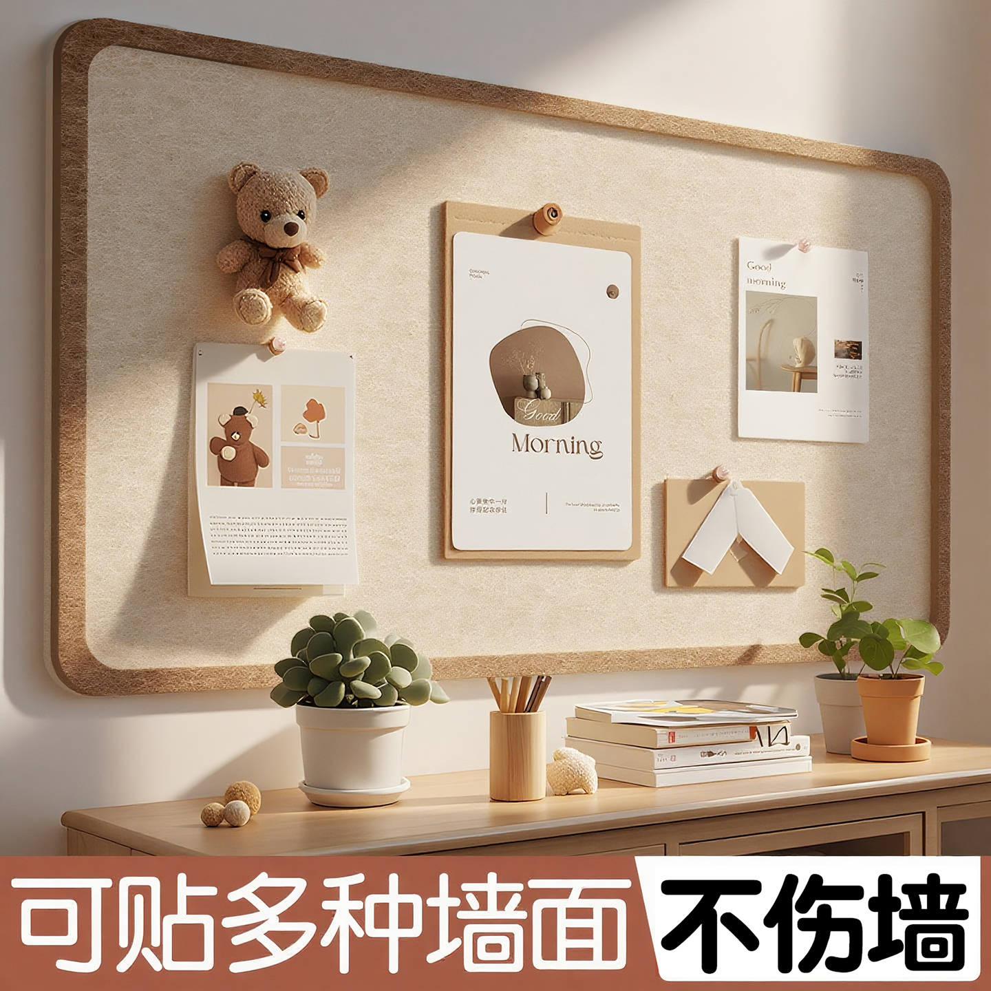 毛毡板墙贴照片墙展示墙背景板