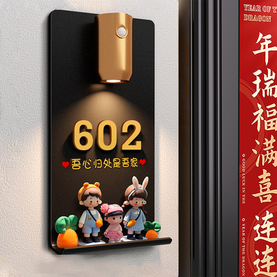玩偶门牌氛围感拉满可diy