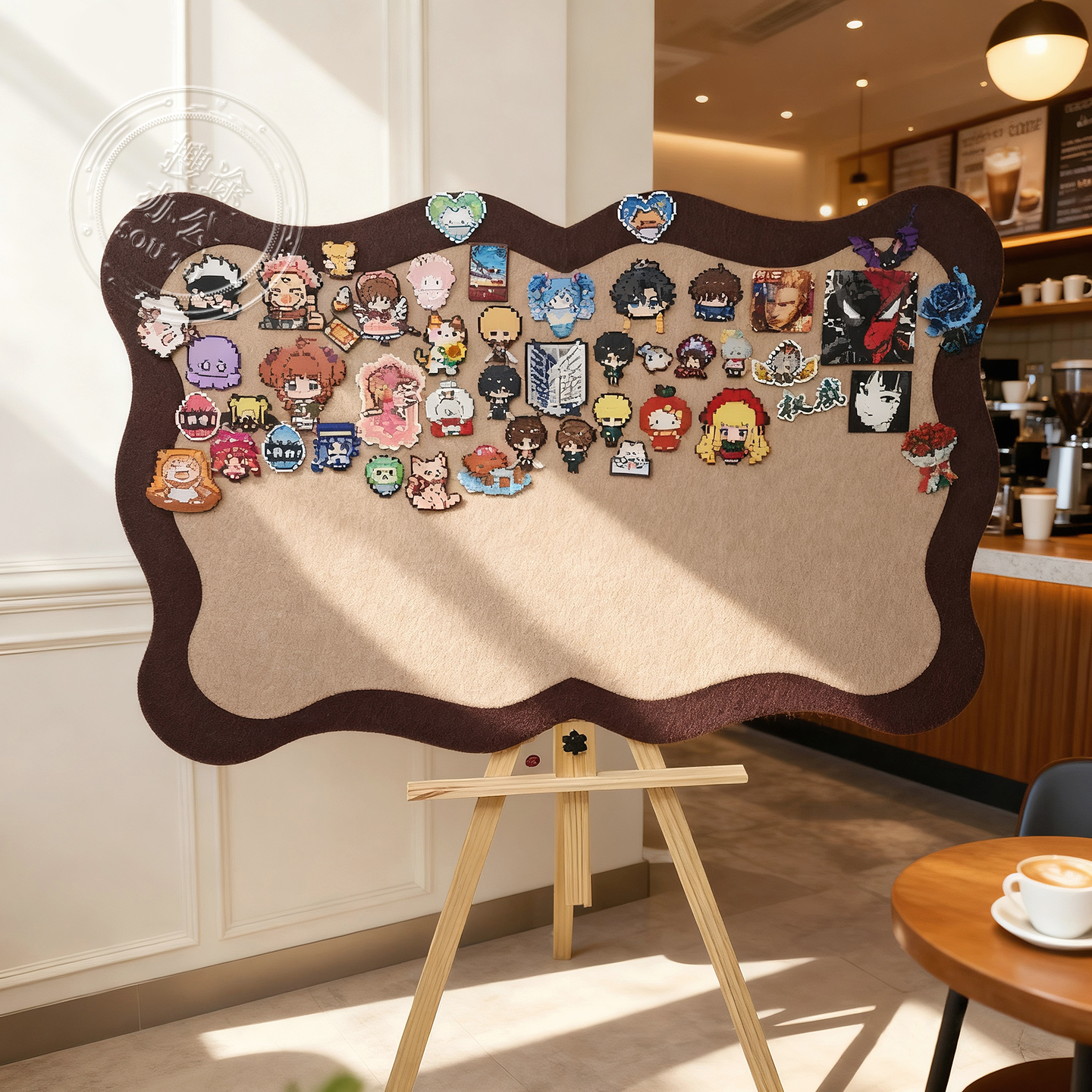 毛毡板墙贴照片墙展示墙背景板