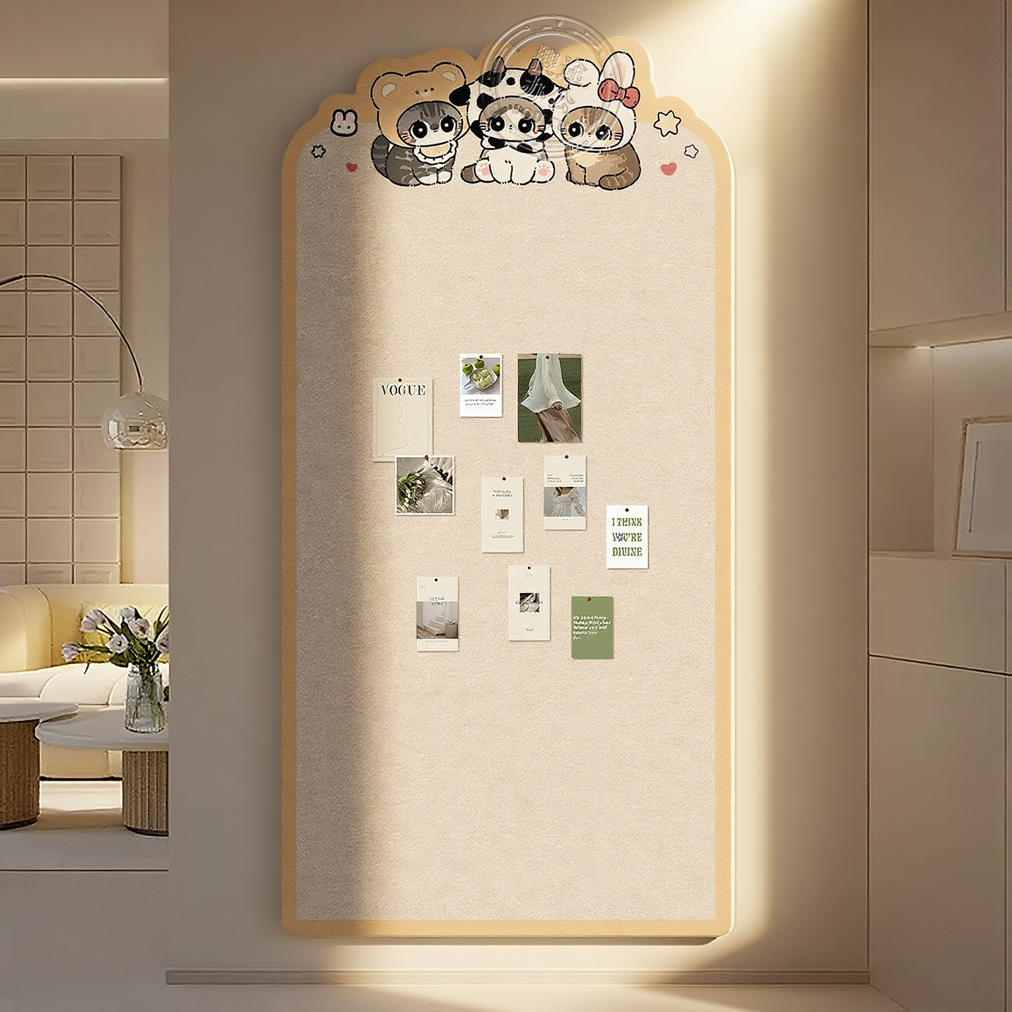 毛毡板墙贴照片墙展示墙背景板