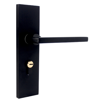 黑色单舌静音门锁锌合金材质