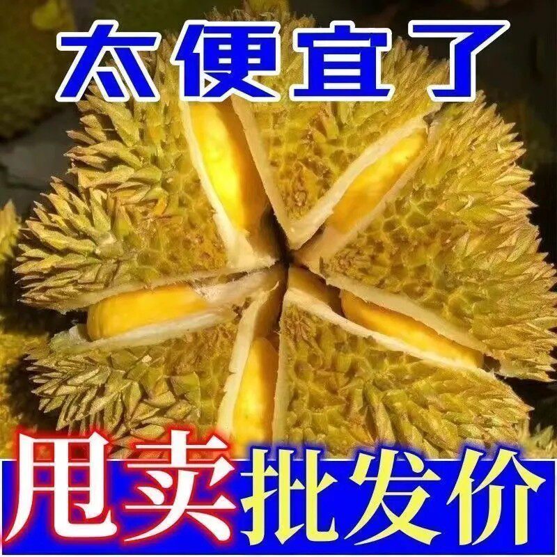 带壳鲜果泰国榴莲新鲜应季水果热带鲜果批发