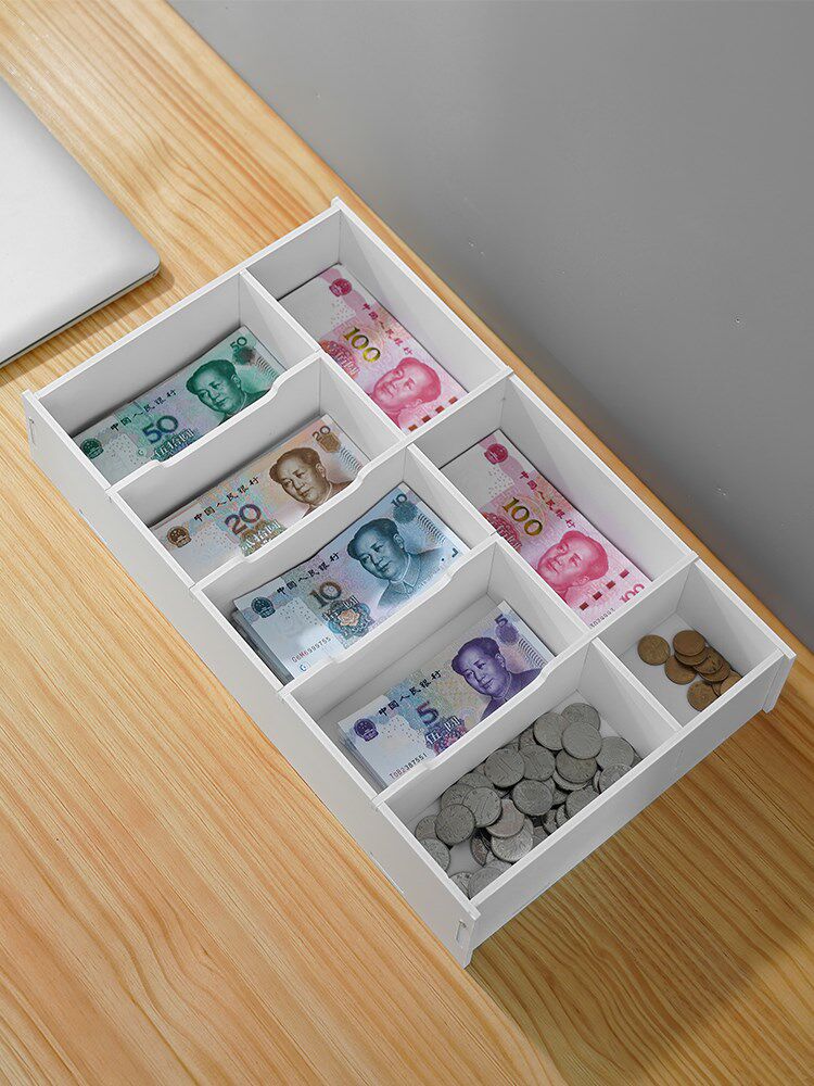 钱箱子收银用装钱的盒子收银小钱箱收钱盒子摆摊做生意装钱的盒子