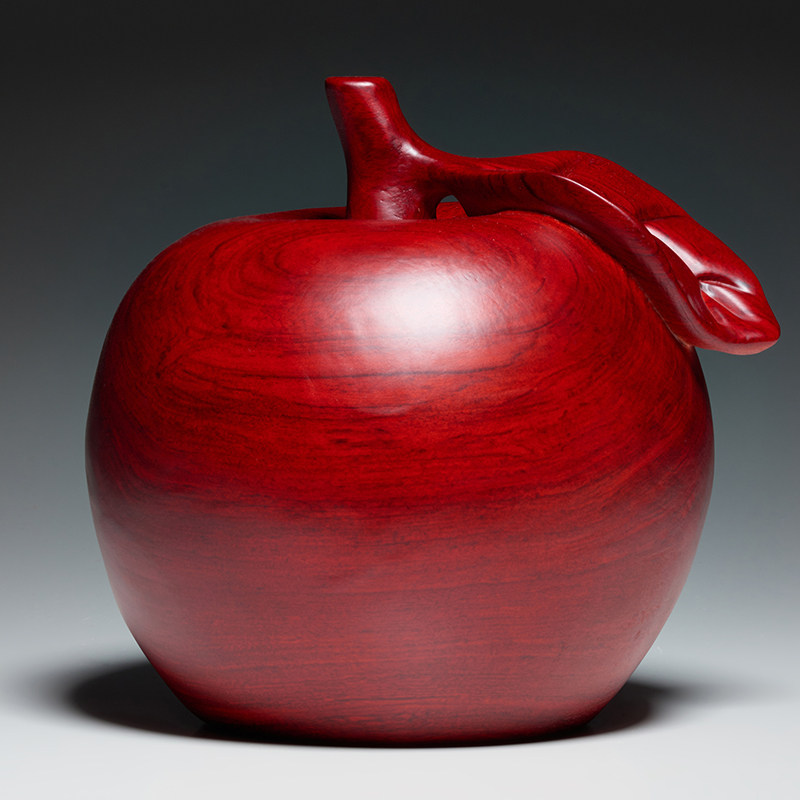 红花梨木雕苹果摆件实木平安果家居客厅电视柜装饰工艺品乔迁送礼,家居饰品,装饰摆件,淘宝优惠券,粉丝福利购,淘宝优惠卷