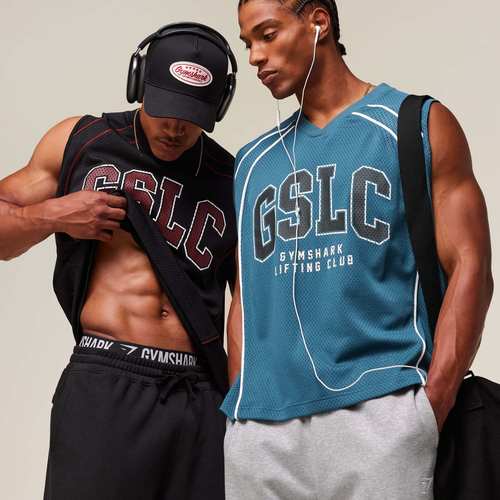 Gymshark GSLC新款sport Jersey男运动休闲网眼速干宽肩背心K3