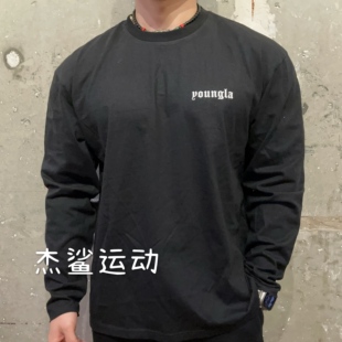 好穿舒适YLA男士运动健身休闲纯棉发泡印花透气排汗圆领长袖R3