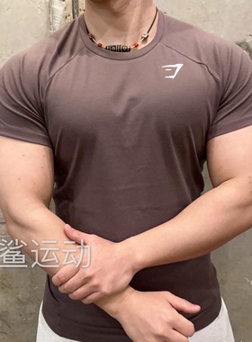 现货GYMSHARK REACT男运动健身休闲圆领排汗透气短袖A5