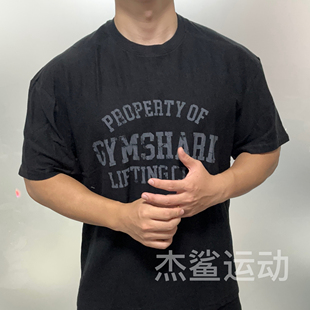 Gymshark heavyweight slub竹节棉运动休闲宽松纹理圆领短袖G7