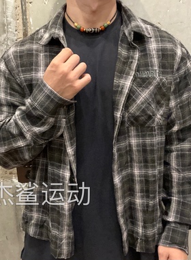 多色入福利款YLA男女运动休闲春秋纯棉刺绣标翻领长袖衬衫薄外套