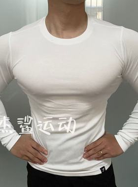 GYMSHARK ribbed下摆小标高弹修身天丝螺纹运动休闲修身长袖W4