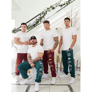 秋冬YLA IMMORTAL黑五男女运动休闲超帅宽松收口薄绒纯棉卫裤