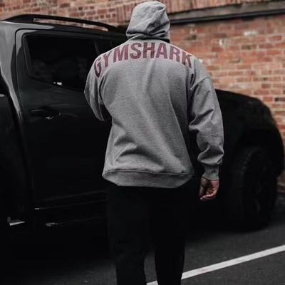 断码清仓秋冬GYMSHARK POWER男加绒运动健身休闲宽松显大拉链外套