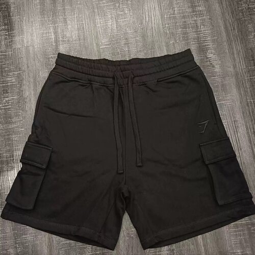 福利款GYMSHARK CREST CARGO男运动休闲刺绣标大口袋宽松工装短裤