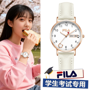 FILA斐乐手表学生初高中考试专用夜光只看时间指针女生日礼物6739