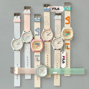 FILA斐乐运动多巴胺手表女学生初高中情侣石英表男生礼物女款 6463