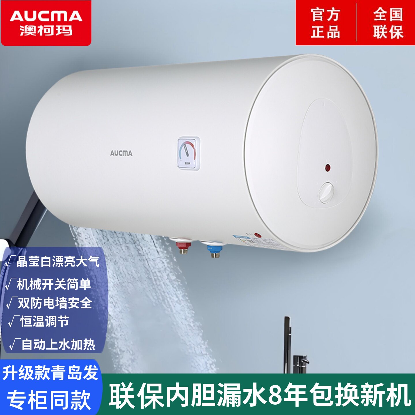 电热水器储水式家用40升50升60升双重防电节能速热式商用