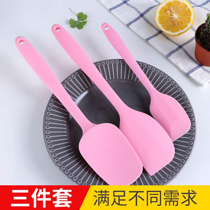 新厨仕耐高温一体式硅胶刮刀套装