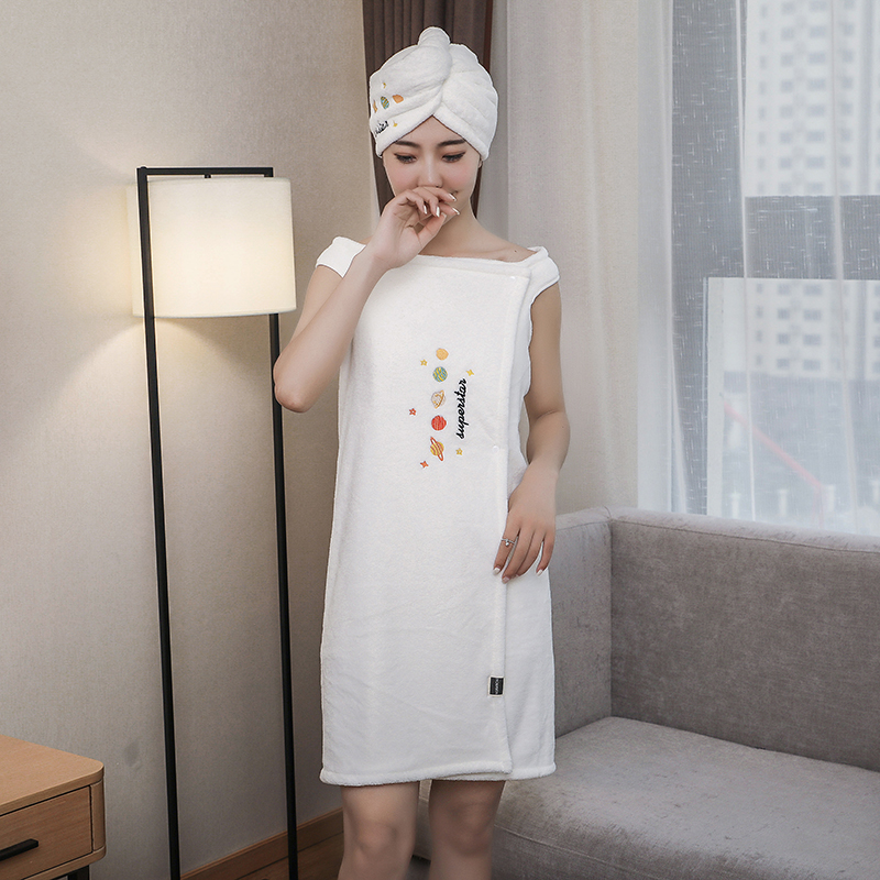 吸水可穿浴巾女吸水速干穿衣式