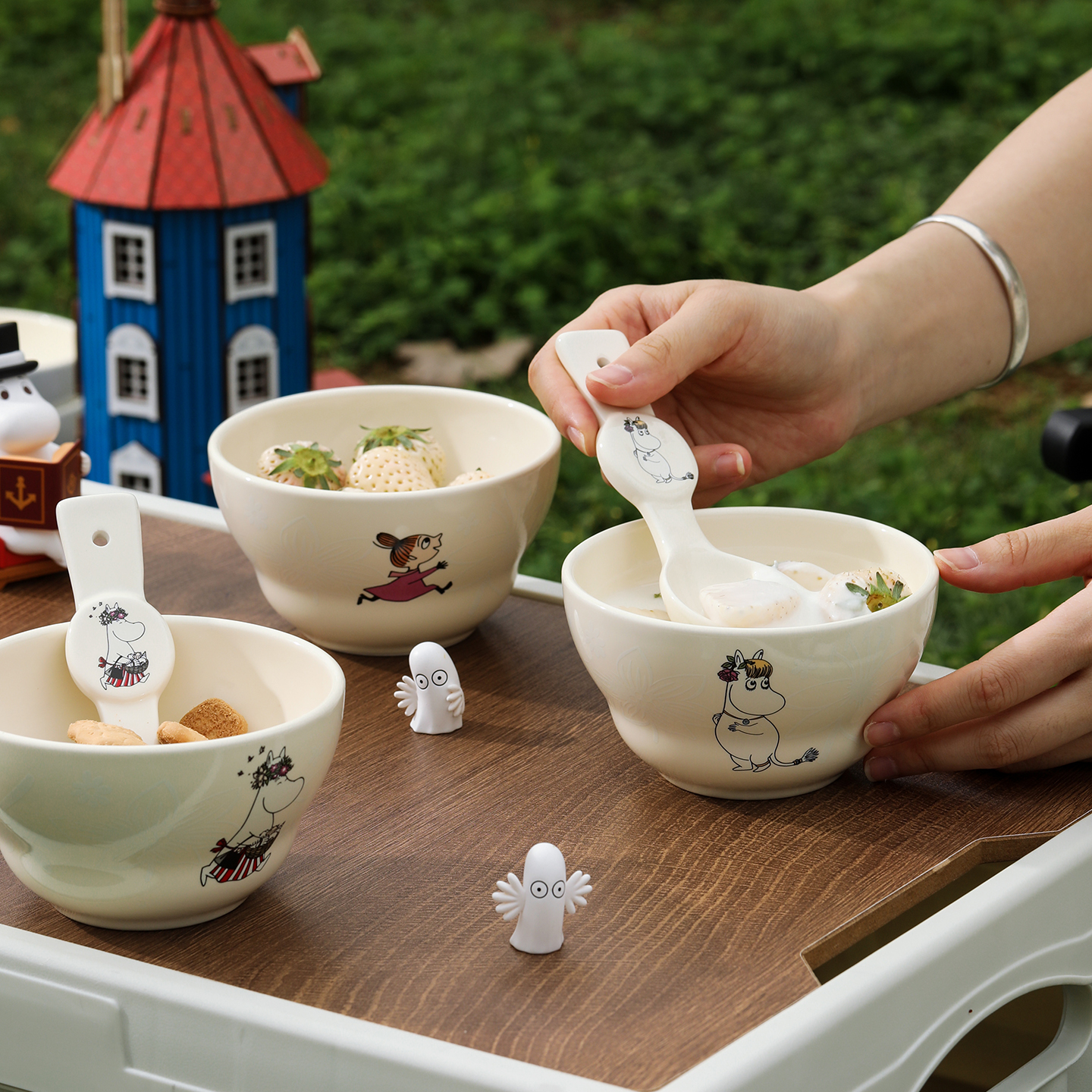 姆明面碗米饭碗水果碗沙拉碗儿童