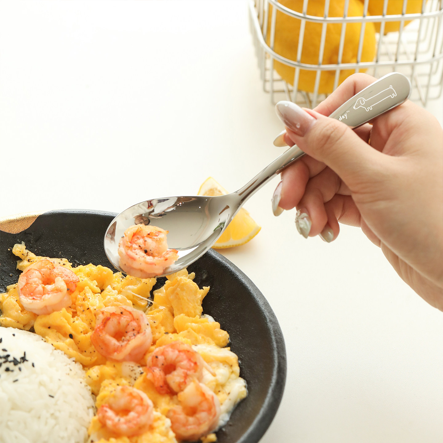 蓝莲花高颜值精致小勺子316l不锈钢勺宝宝长柄个人专用分餐勺大号,餐饮具,西餐勺,淘宝优惠券,粉丝福利购,淘宝优惠卷