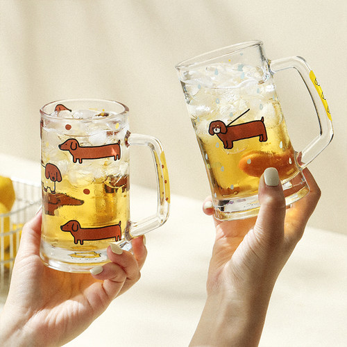 高颜值啤酒果汁冷饮玻璃水杯