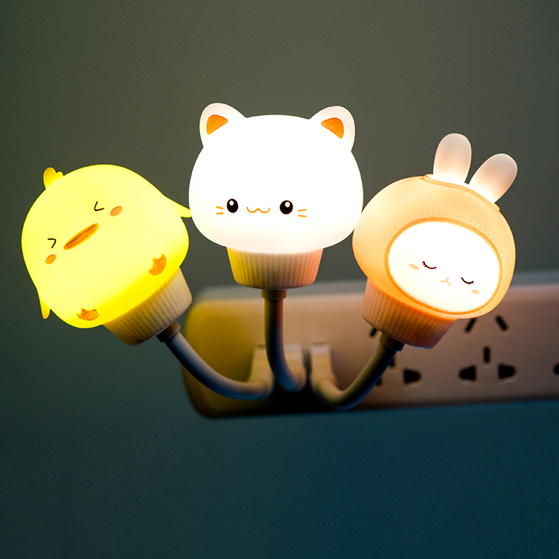 USB插座小夜灯卧室睡眠灯喂奶