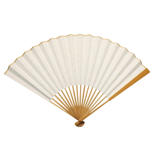 水磨玉竹折扇空白小扇子绘画扇46寸迷你文玩纸扇男白扇面定制题字