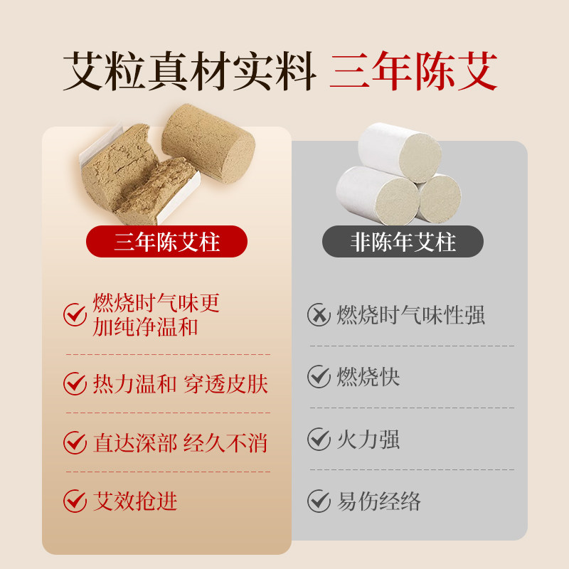念语艾灸艾灸短粗艾灸柱纯艾草艾条艾柱条黄金绒艾灸器三年陈艾图片