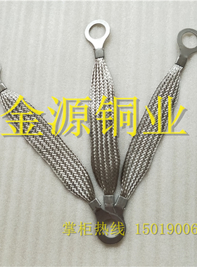 304不锈钢跨接线幕墙防雷铜导线镀锡铜法兰静电连接线316避雷导线