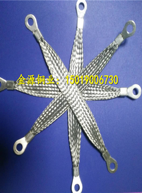 16/25平方避雷铜带幕墙防雷连接铜线 铜编织防雷导线 厂家定制