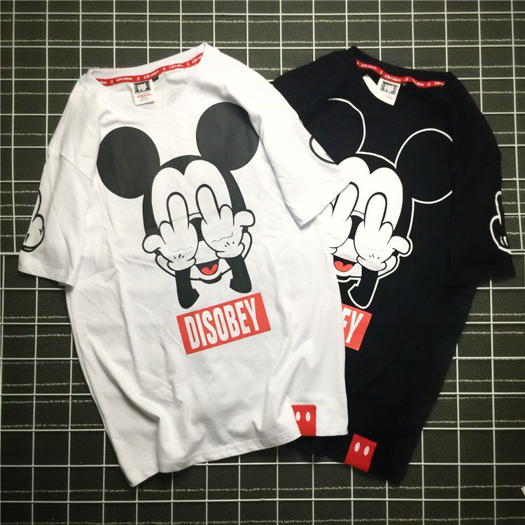 日系复古原宿bf风潮牌卡通米奇短袖t恤男女百搭宽松情侣半袖潮tee|msdalam kategori Pakaian Lelaki, baju-T - dari Buy2taobao.com untuk memberikan perkhidmatan ejen Taobao profesional membeli