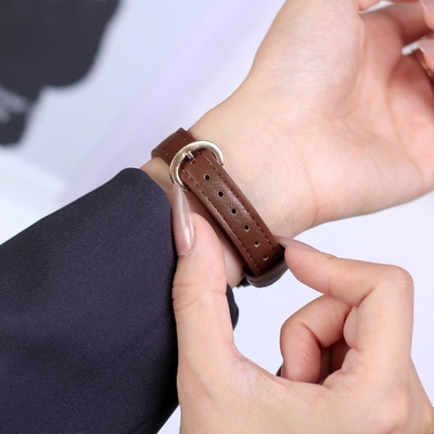 适用红米手表6表带皮质马蹄扣watch6小蛮腰新款替换智能运动redmiwatch5/4腕带秋冬3/2/1小米手环9pro男女生