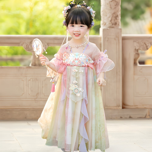 新款女童汉服夏国风仙气绝美古装