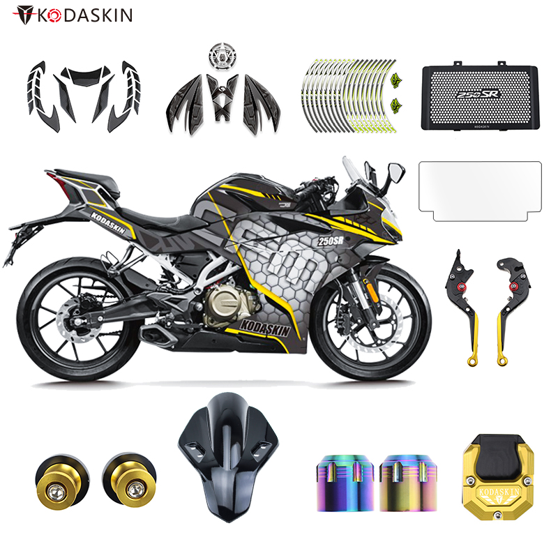 春风250SR升高脚踏改装仪表膜