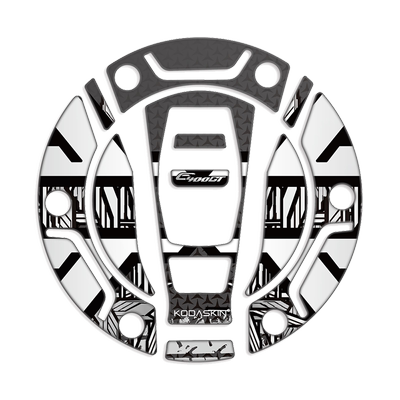 适用于宝马C400GT摩托车防水油箱盖贴防刮改装软胶立体加油盖贴