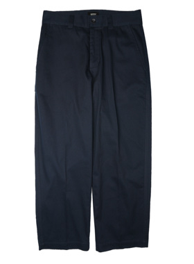 MUNDANE（MDE）日系复古皮扣中缝线工装长裤宽松直筒裤休闲裤