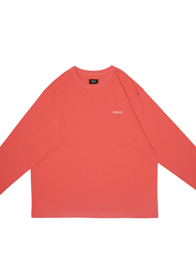 MUNDANE (MDE) 锁链绣花长袖T恤 三本针重磅纯棉三色打底T恤