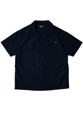 MUNDANE (MDE) 防泼水日系大口袋水洗格子布廓形工装短袖衬衫