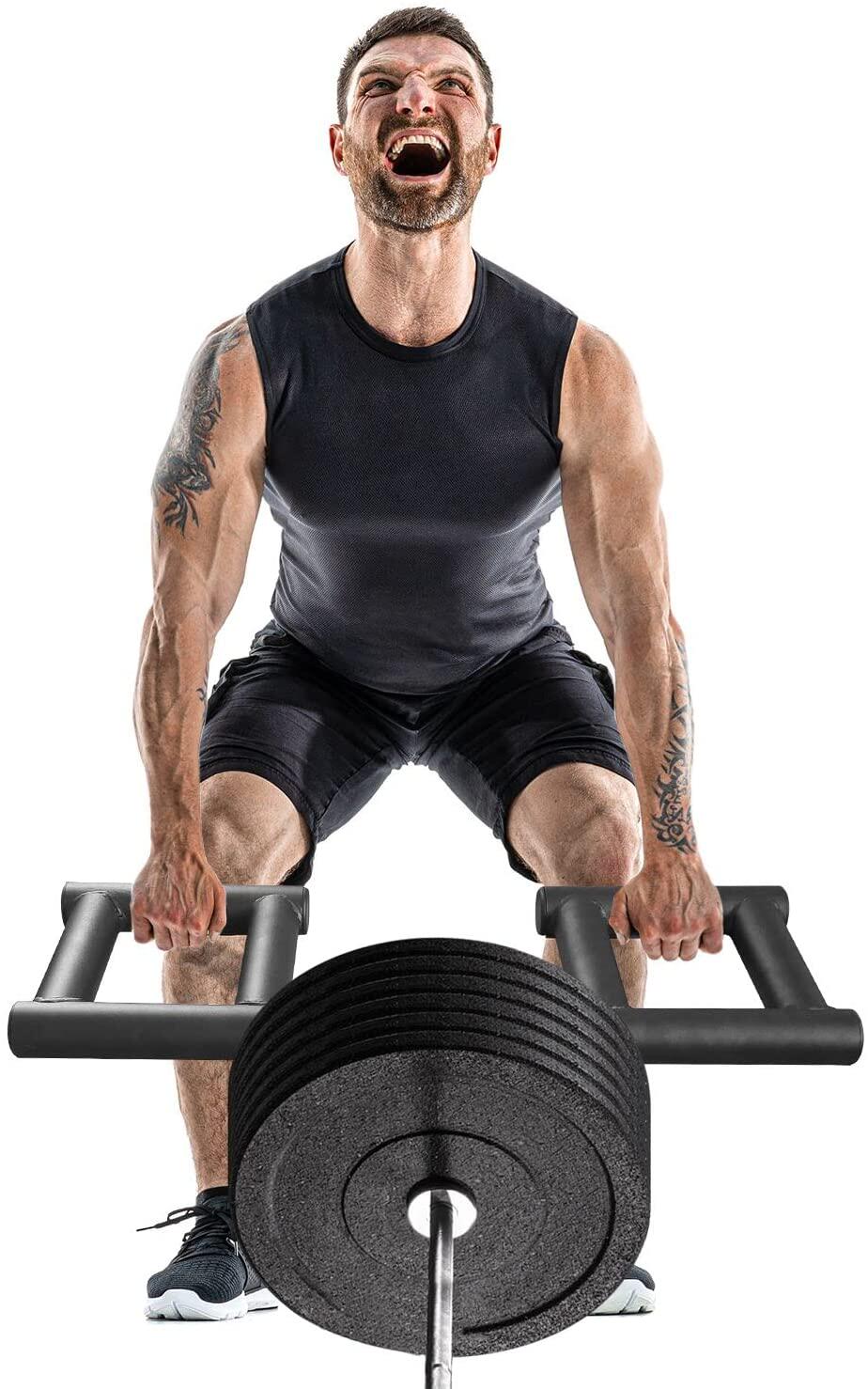 维京推背单手杠铃炮筒架上肩斜杆铃推举训练杆 炮筒辅助手柄