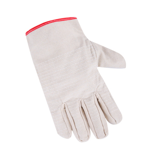 男双层24线帆布手套皮加厚耐磨防油搬运机械厂劳保工作电焊工专用