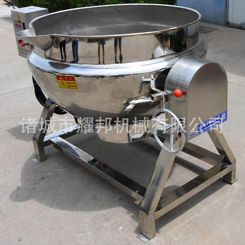肉燃气卤肉 煮猪肉不锈钢大锅锅 电加热卤煮夹诸城耀邦层 大型锅